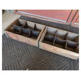 PAIR OF ANTIQUE WOODEN RC COLA CRATES