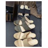 X Appeal Wedge Sandal Assortment - 3 Pairs