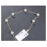14k Gold and Pearl Bracelet