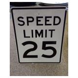 Speed Limit 25 Sign