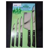 Westerner 5 Piece Knife/Cleaver Set in Box