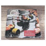 VINTAGE COLLECTORS CRYSTAL GALLERIES BY FAIRFIELD SILVER PLATE CRYSTAL SERVING TRAY IN ORIGINAL BOX
