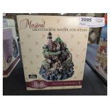CLASSIC TREASURES MUSICAL LIGHTHOUSE WATER FOUNTAIN IN ORIGINAL BOX