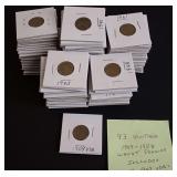 1909-1958 WHEAT PENNIES (CONSIGNOR STATES 93 COINS - 3 ARE 1909VDB