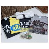 Never Worn Collectible Band T-shirts andSigned T-Shirt with Tie Graphic