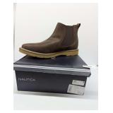 Nautica Grandt Brown Leather Chelsea Boots - Men