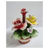Capodimonte Ceramic Floral Arrangement