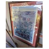 DOUBLE-SIGNED AND NUMBERED PAUL MILLER MARGARET MCEVOY HIGH SCHOOL ART PRINT, "CLASS OF 68"