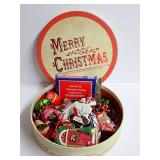 Vintage Christmas Ornaments and Box