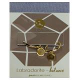 Gorjana Labradorite Balance Power Gemstones Earrings