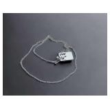 14K White Gold 16" Chain Necklace - 1.70g