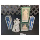 FIGURINES AND VASES, FOUR FIVE WITH ORIGINAL BOXES