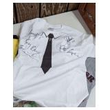 Never Worn Collectible Band T-shirts andSigned T-Shirt with Tie Graphic