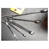 MISC RATCHETING COMBO WRENCHES 1/4", 5/16" (2) 3/8", 13MM & 5/8"