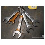 5 PC METRIC STUBBY WRENCH SET (1) 14MM, (1) 15MM, (2) 17MM, & (1) 18MM