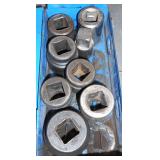 1" DRIVE SOCKETS & ADAPTER (8) PCS