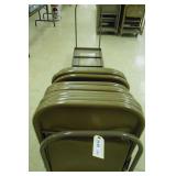 METAL CHAIR CADDY & 15 CHAIRS