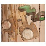 3 DRAW BAR HITCHES (2) TRUNNION BALL  & CAP (1) JOHN DEERE