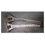 (2) 12" ADJUSTABLE WRENCHES