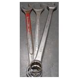 (1) 1 3/4", (1) 1 5/8", & (1) 1 1/2" COMBO WRENCHES