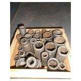 MISC 1/2" DRIVE SOCKETS (29) PCS