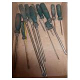 (11) ASSORTED SCREWDRIVERS
