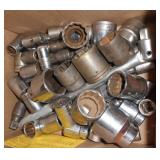1/2" DRIVE W/PULL HANDLE, SAE & METRIC SOCKETS & EXTENSIONS (42) PCS