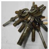 (14) ASSORTED EYEBOLTS (HOME MADE)