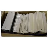 (12) ASSORTED SIZES 3 RING BINDERS