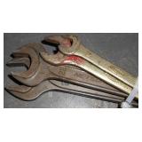 4 PC METRIC OPEN END WRENCHES (1)10/12MM, (1)13/17MM, (1)19/22MM & (1) 24/27MM