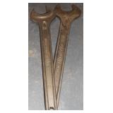 (2) 36 MM & 41 MM OPEN END WRENCHES