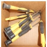 (10) ASSORTED SMALL SCREWDRIVERS