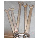 5 PC COMBO WRENCH SET 1 5/16", 1 1/4", 1 1/8", 1 1/16" & 1"