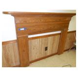 HOMEMADE "HEART PINE" MANTEL