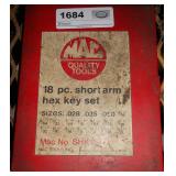 MAC TOOLS (18) PC ALLEN WRENCH SET