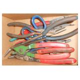 ASSORTED PLIERS (10) PCS