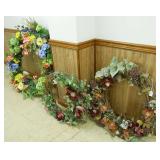 (3) WREATHS (LARGE, MEDIUM & SMALL)
