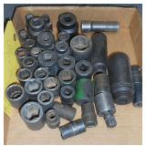 MISC 1/2" DRIVE IMPACT SOCKETS (38) PCS