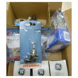 VARIOUS HEADLIGHTS, (3) GE PROJECTOR BULBS