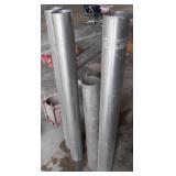 4" DIAMETER EXHAUST TUBING (4) PCS APPROX 12