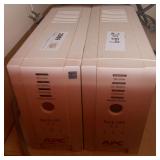 (2) APC CS 350 BACK-UPS