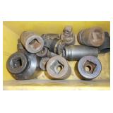 MISC 3/4" & 1" DRIVE IMPACT SOCKETS, ETC (15) PCS