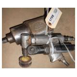 (1) MAC  3/8" DRIVE, (1) CP 1/4" DRIVE AIR WRENCH, (1) NAPA ANGLE GRINDER
