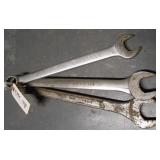 (3) COMBO WRENCHES 1 1/16", 1 1/8" & 1 1/4"