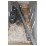 3/4" DRIVE RATCHET, (2) EXTENSIONS & (3) SOCKETS