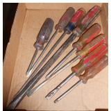 (8) ASSORTED SCREWDRIVERS