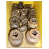 MISC 3/4" DRIVE IMPACT SOCKETS & ETC (15) PCS