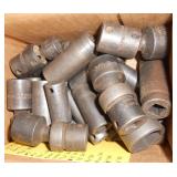3/8" DRIVE IMPACT SOCKETS & SWIVELS (22) PCS