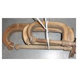(3) "C" CLAMPS
