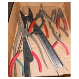 ASSORTED PLIERS (10) PCS